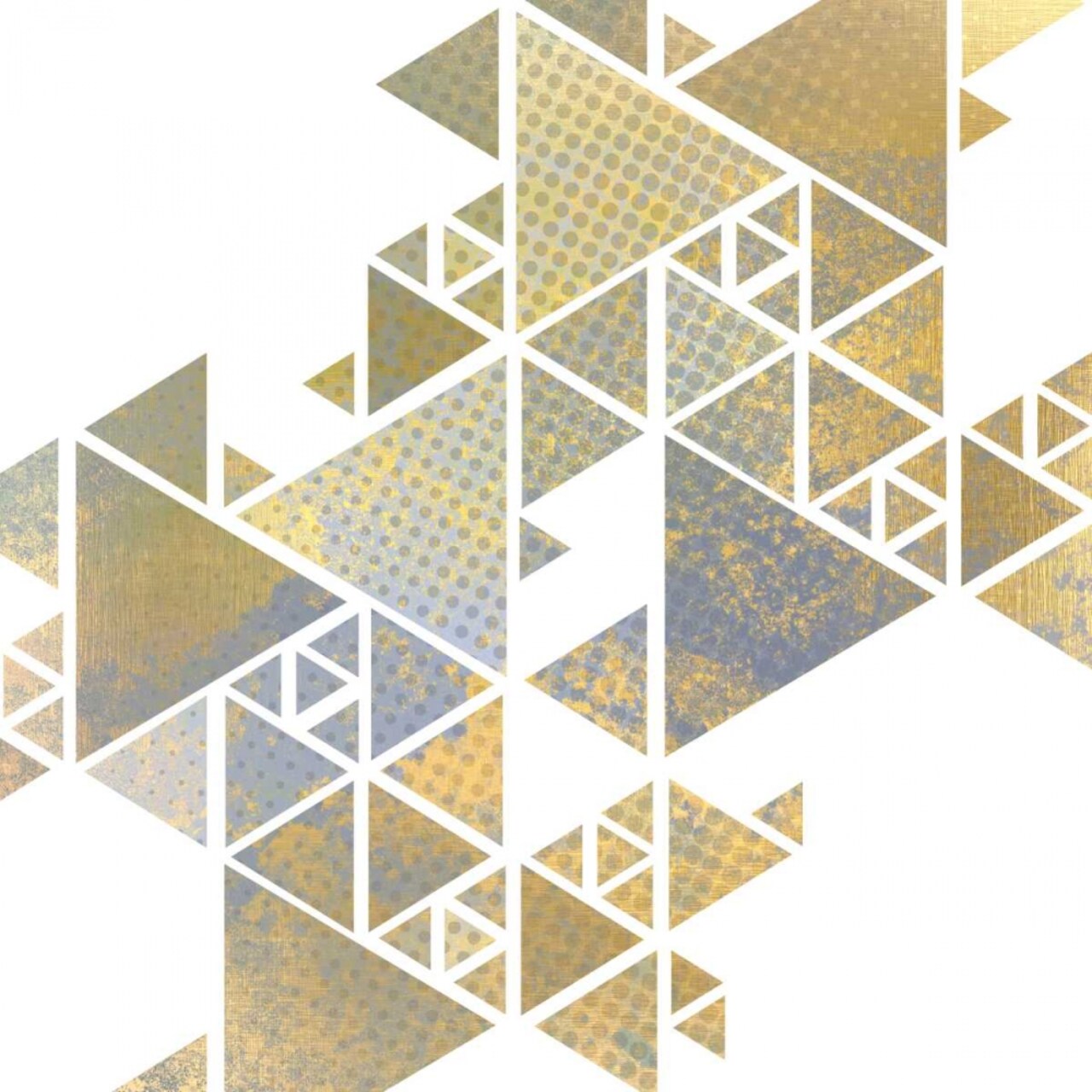 Triangle Gold 1 Poster Print by Kimberly Allen - Item # VARPDXKASQ526A